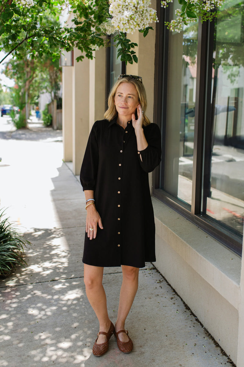 Black Shirt Dress