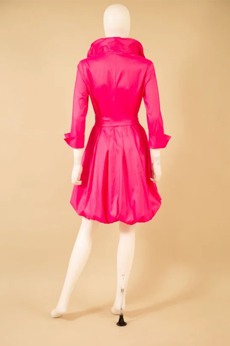 Bougainvillea 3/4 Sleeve Bubble Dress