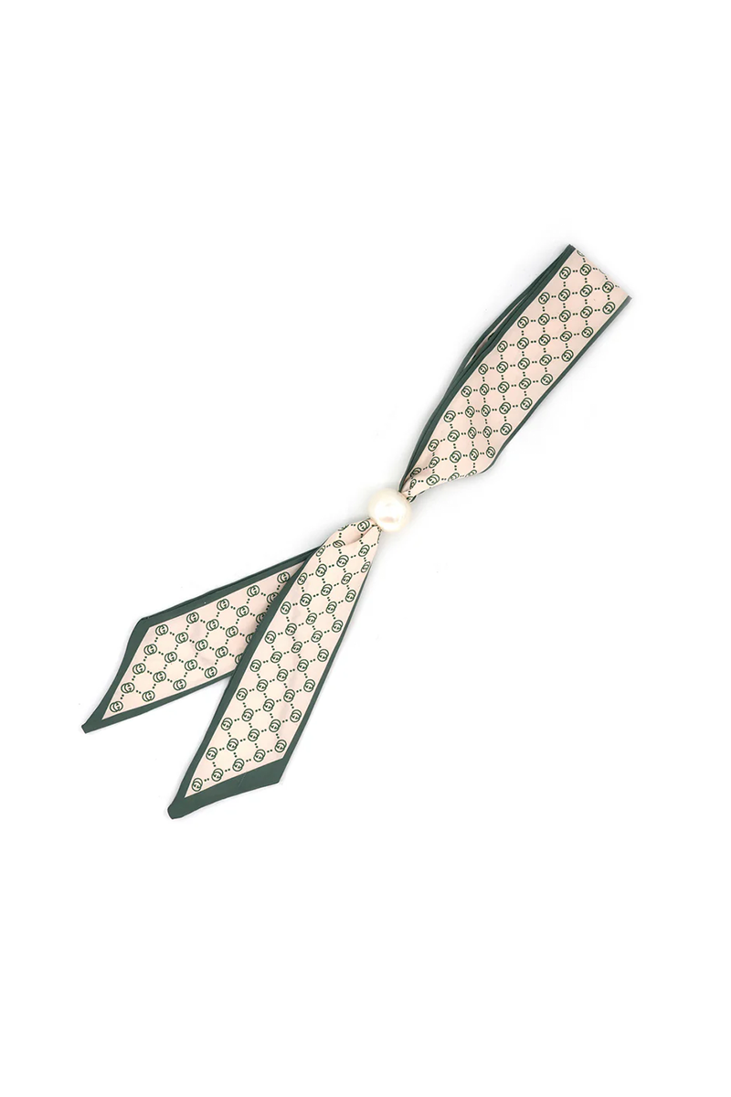 Designer Pearl Adjustable Printed Neck Scarf