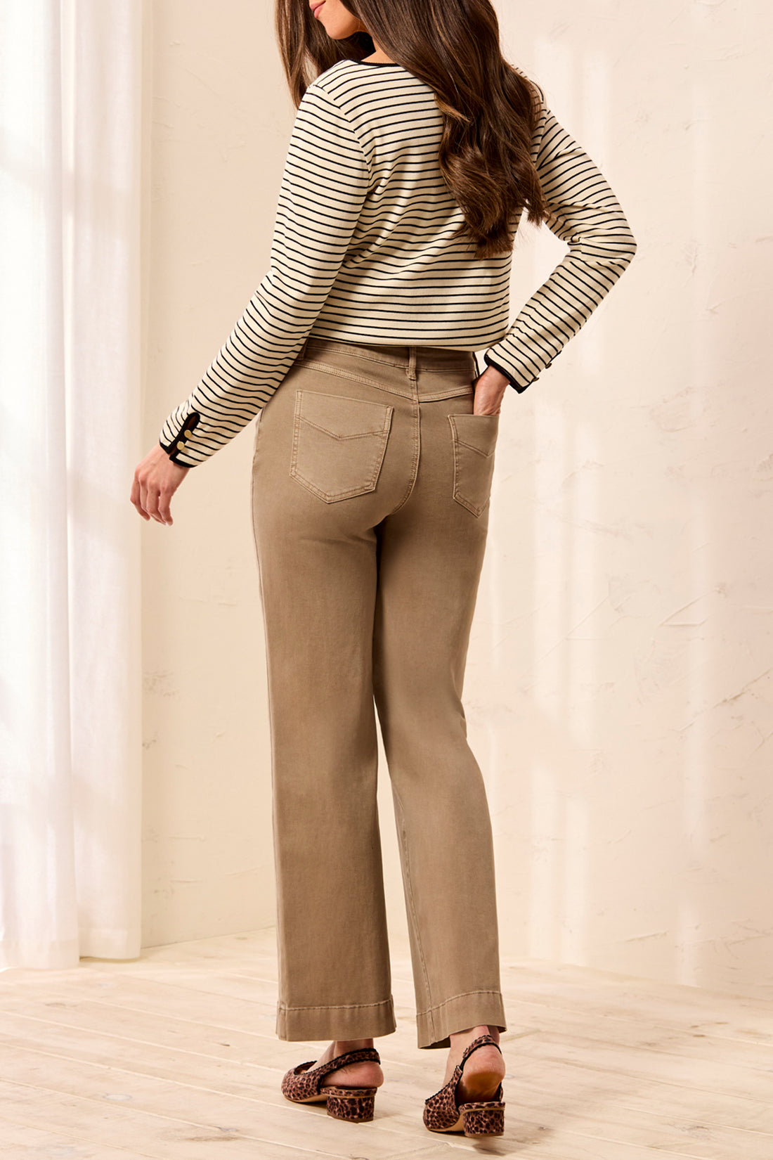 Fossil Comfort Stretch Wide Leg Pants