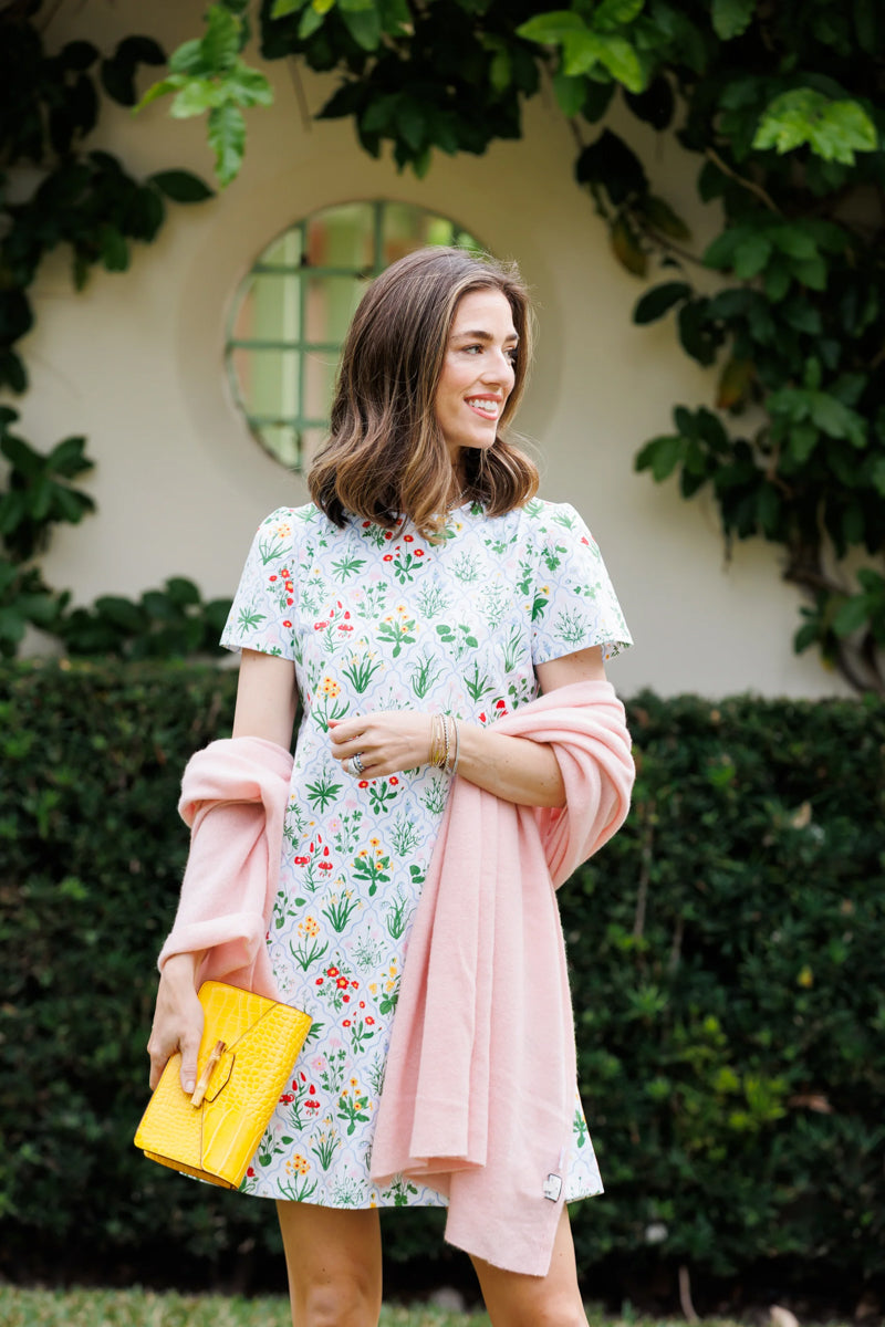 Garden Lattice T-Shirt Dress