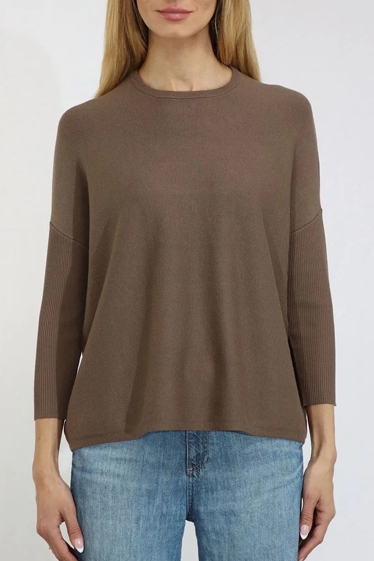Nutmeg Oversized Crewneck Pullover