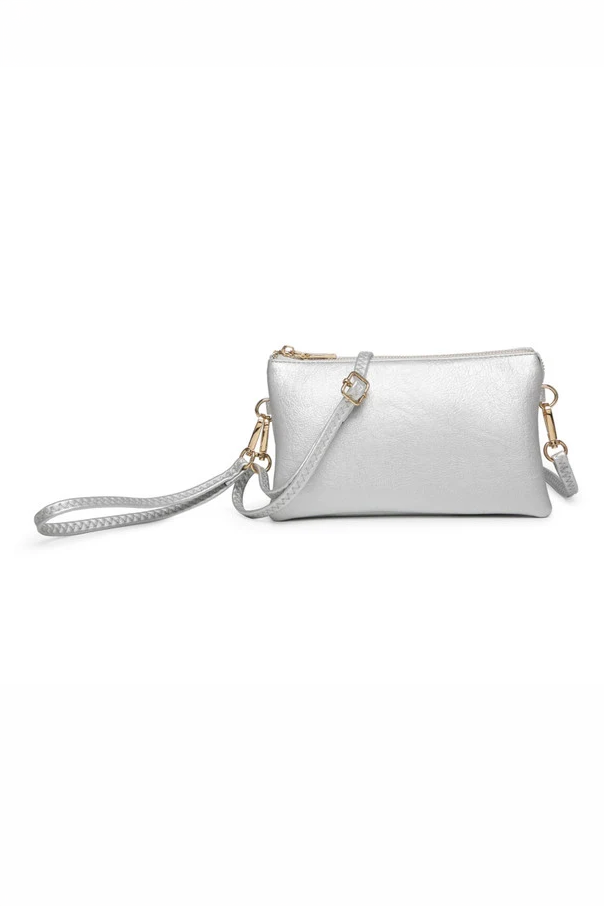 Silver Crossbody/Wristlet