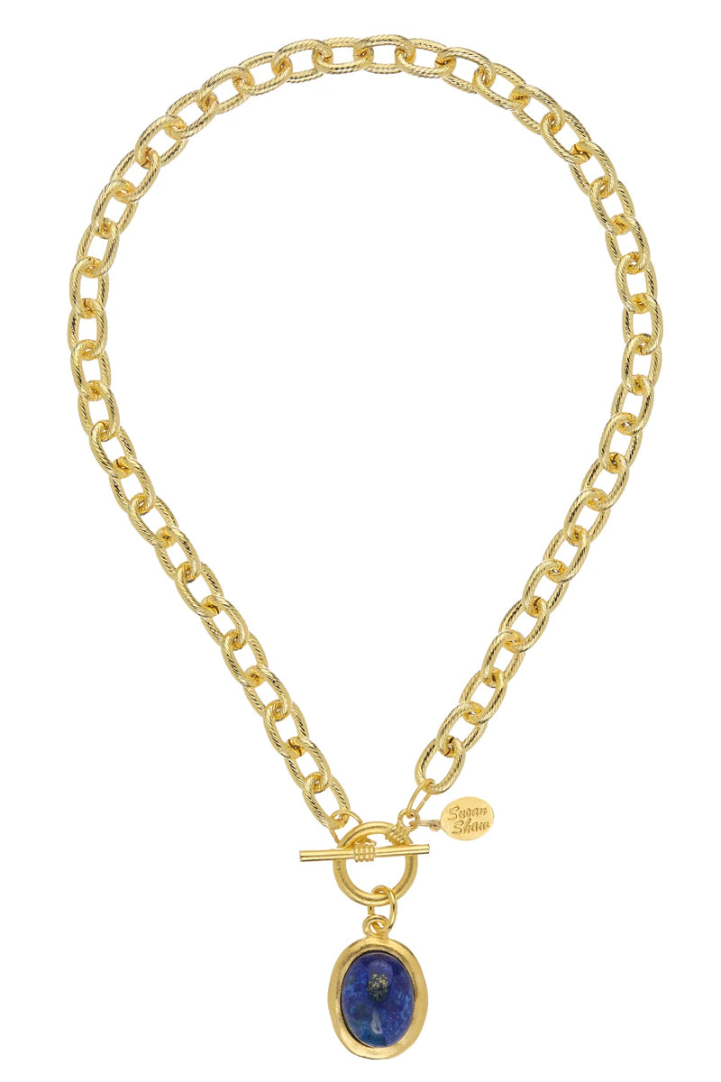 Toggle Blue Lapis Necklace