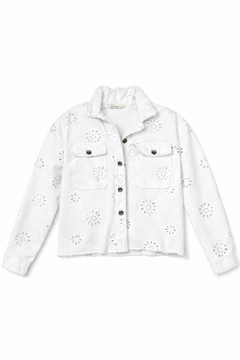 White Eyelet Jacket