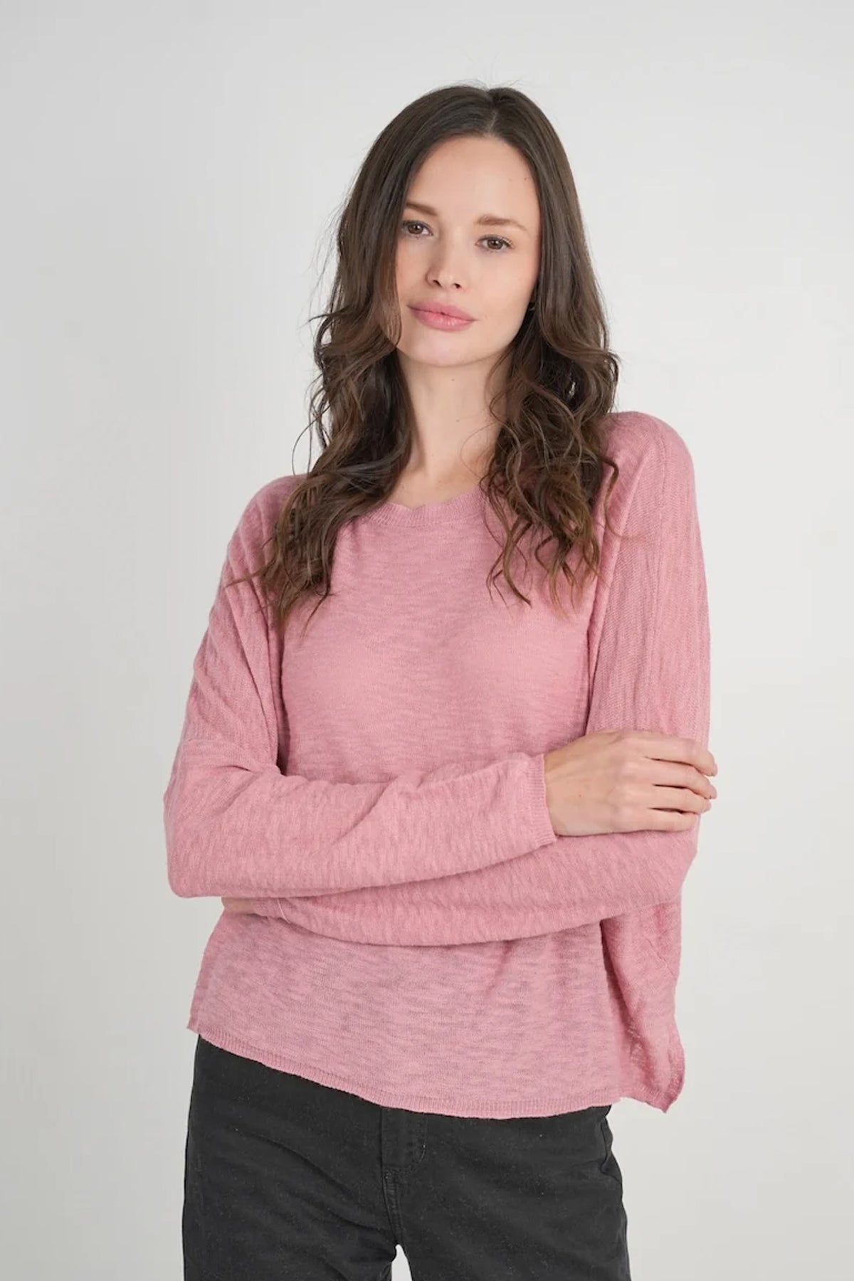Cosmetic Pink Lightweight Sweater