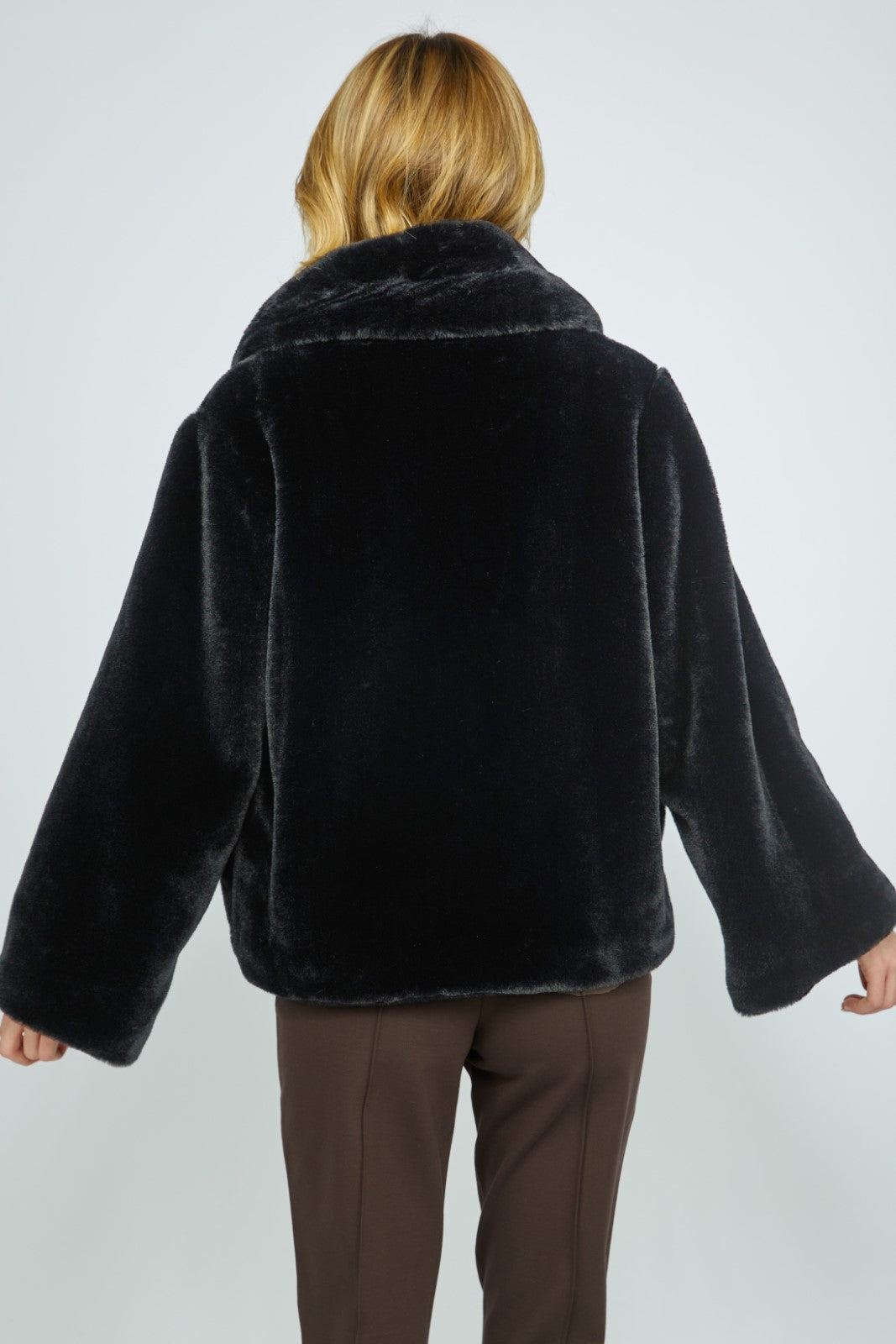 Black Faux Fur Showstopper Jacket