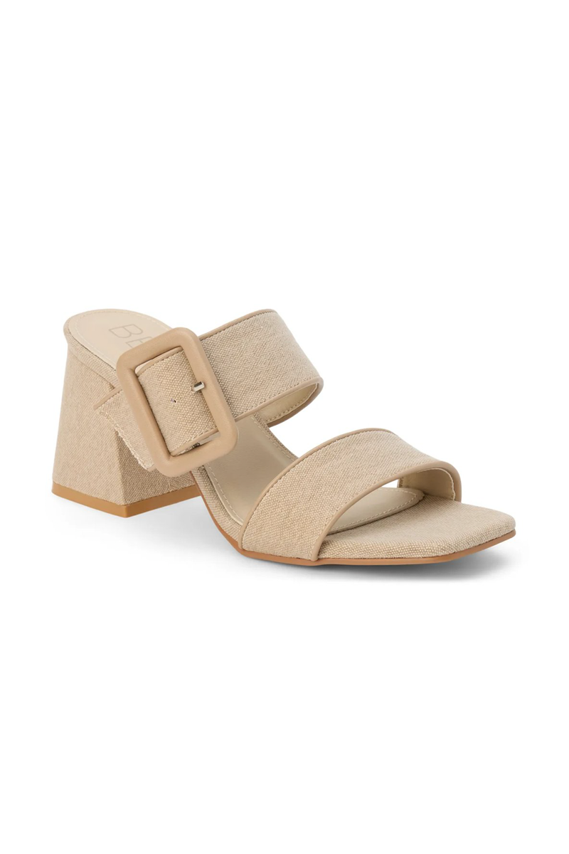 Buckle Block Sandal