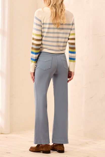 Blue Fog Comfort Stretch Wide Leg Pants