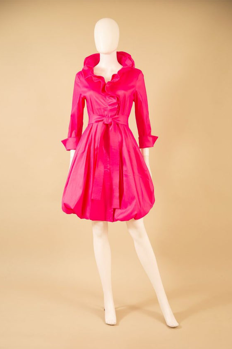 Bougainvillea 3/4 Sleeve Bubble Dress