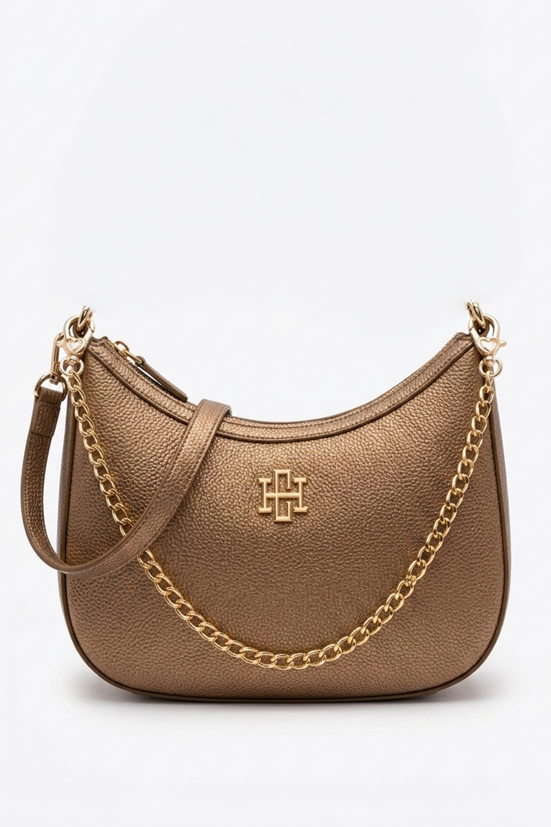 Bronze/Gold Crescent Bag
