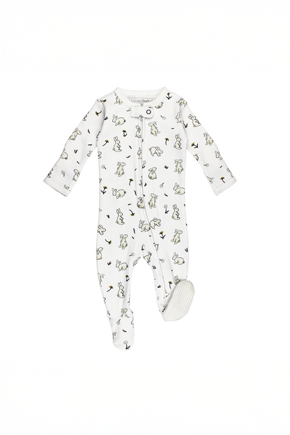 Bunny Organic 2-Way Zipper Footie