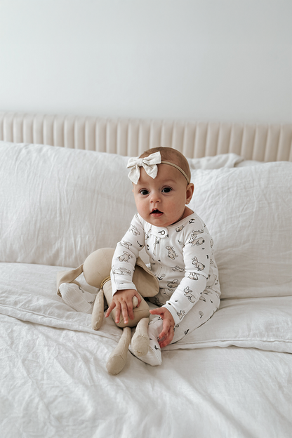 Bunny Organic 2-Way Zipper Footie