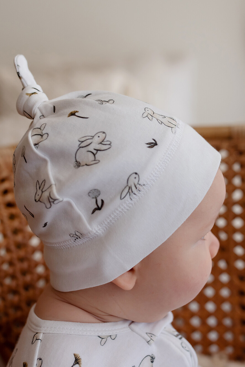 Bunny Organic Knotted Beanie