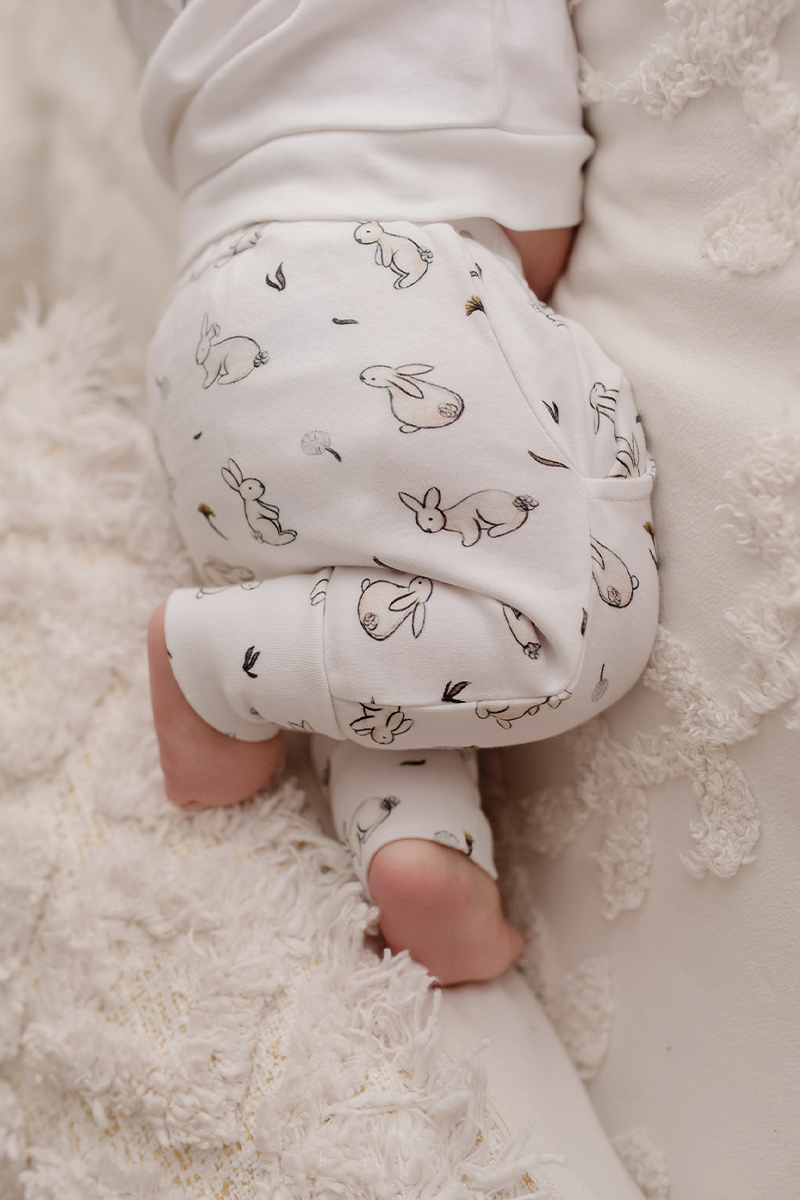 Bunny Organic Sweatshirt and Jogger Set