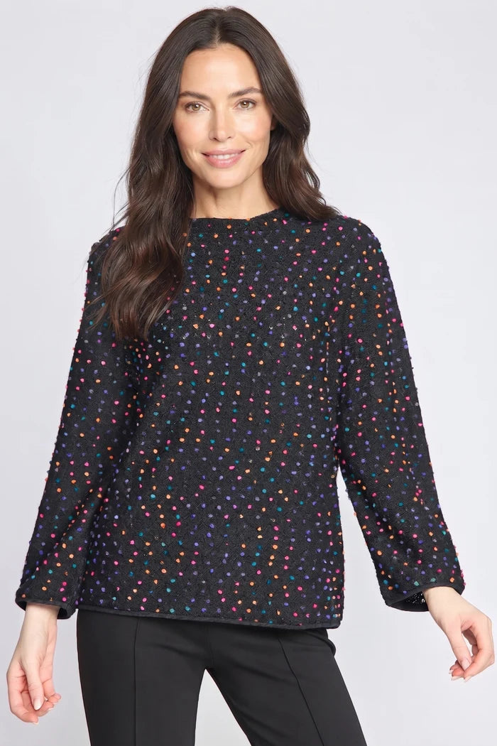 Confetti Pop Funnel Neck Sweater