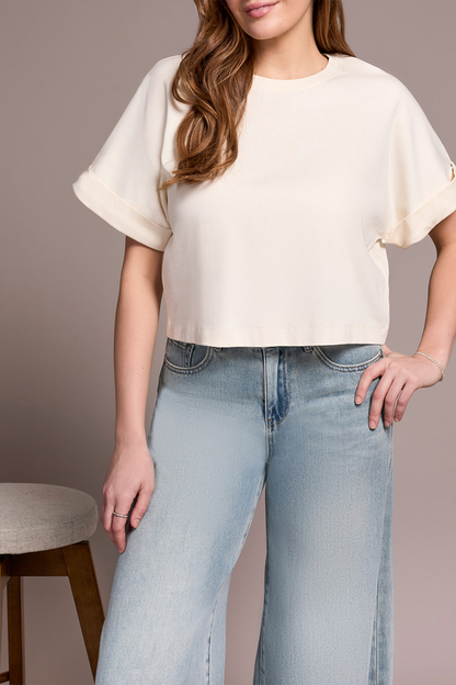 Cream Perfect Relaxed T-Shirt
