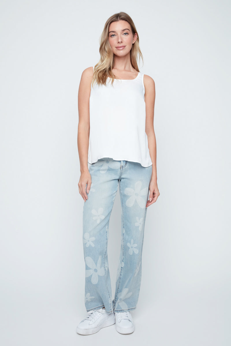 Creme Luxe Satin Tank