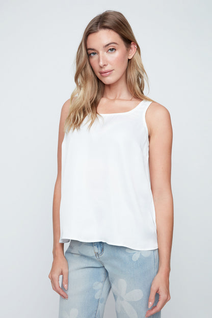 Creme Luxe Satin Tank