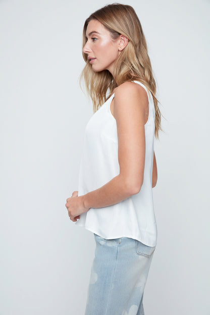 Creme Luxe Satin Tank