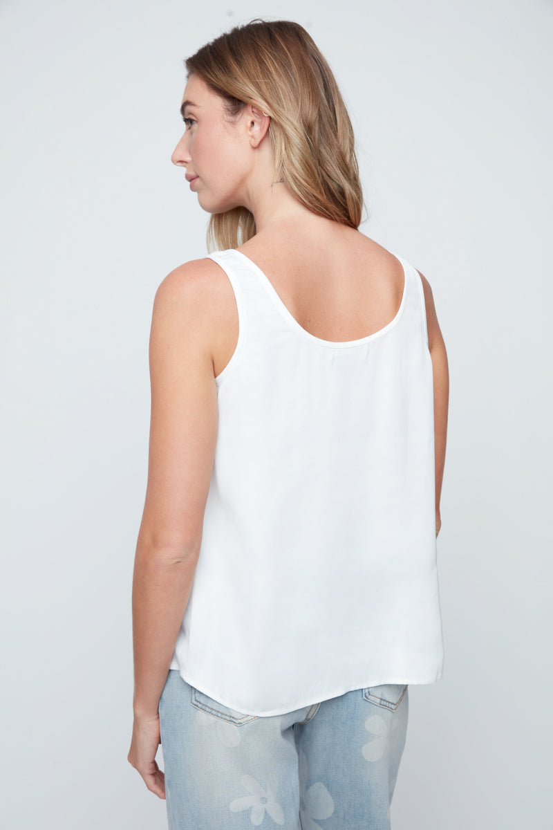 Creme Luxe Satin Tank