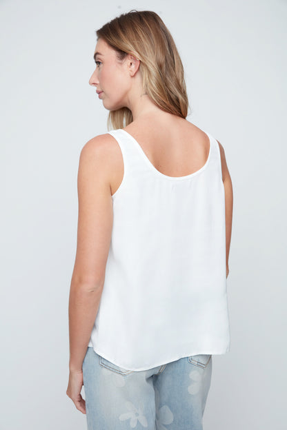 Creme Luxe Satin Tank
