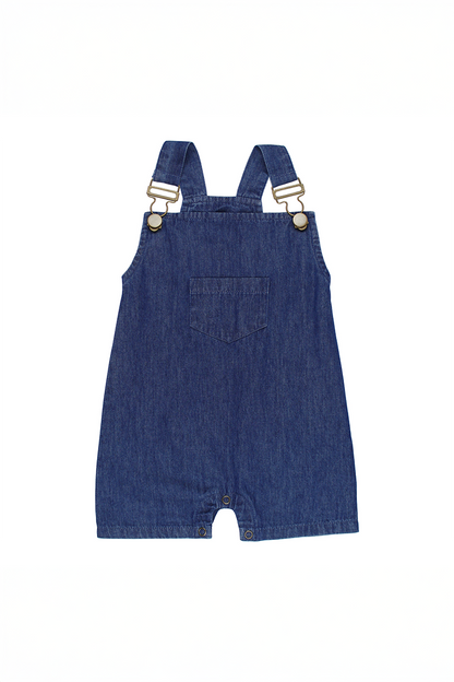 Denim Organic Sleeveless Overalls