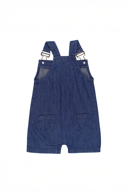 Denim Organic Sleeveless Overalls