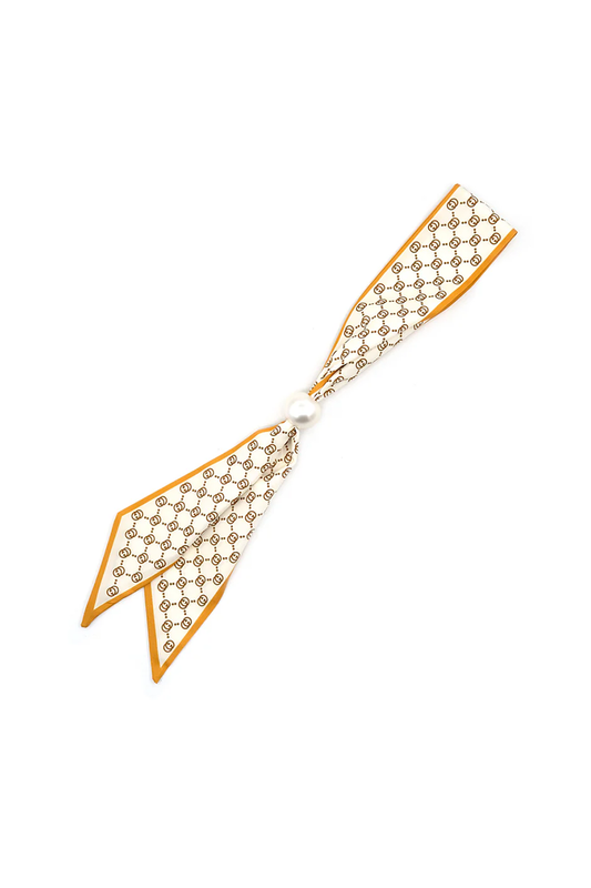 Designer Pearl Adjustable Printed Neck Scarf