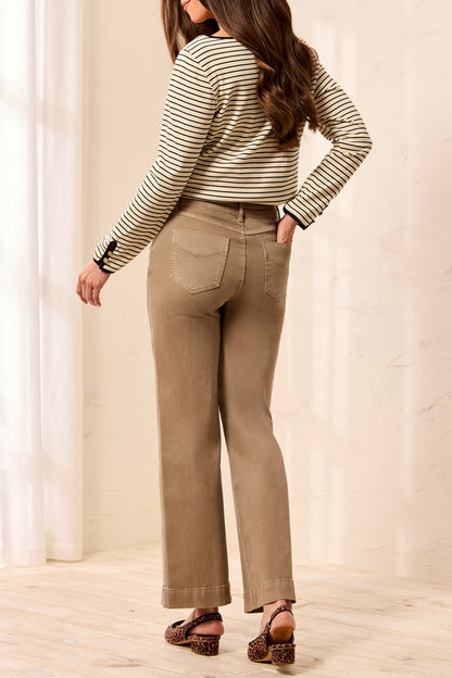 Fossil Comfort Stretch Wide Leg Pants