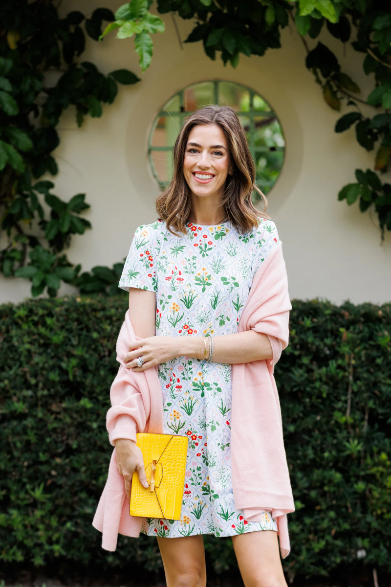 Garden Lattice T-Shirt Dress