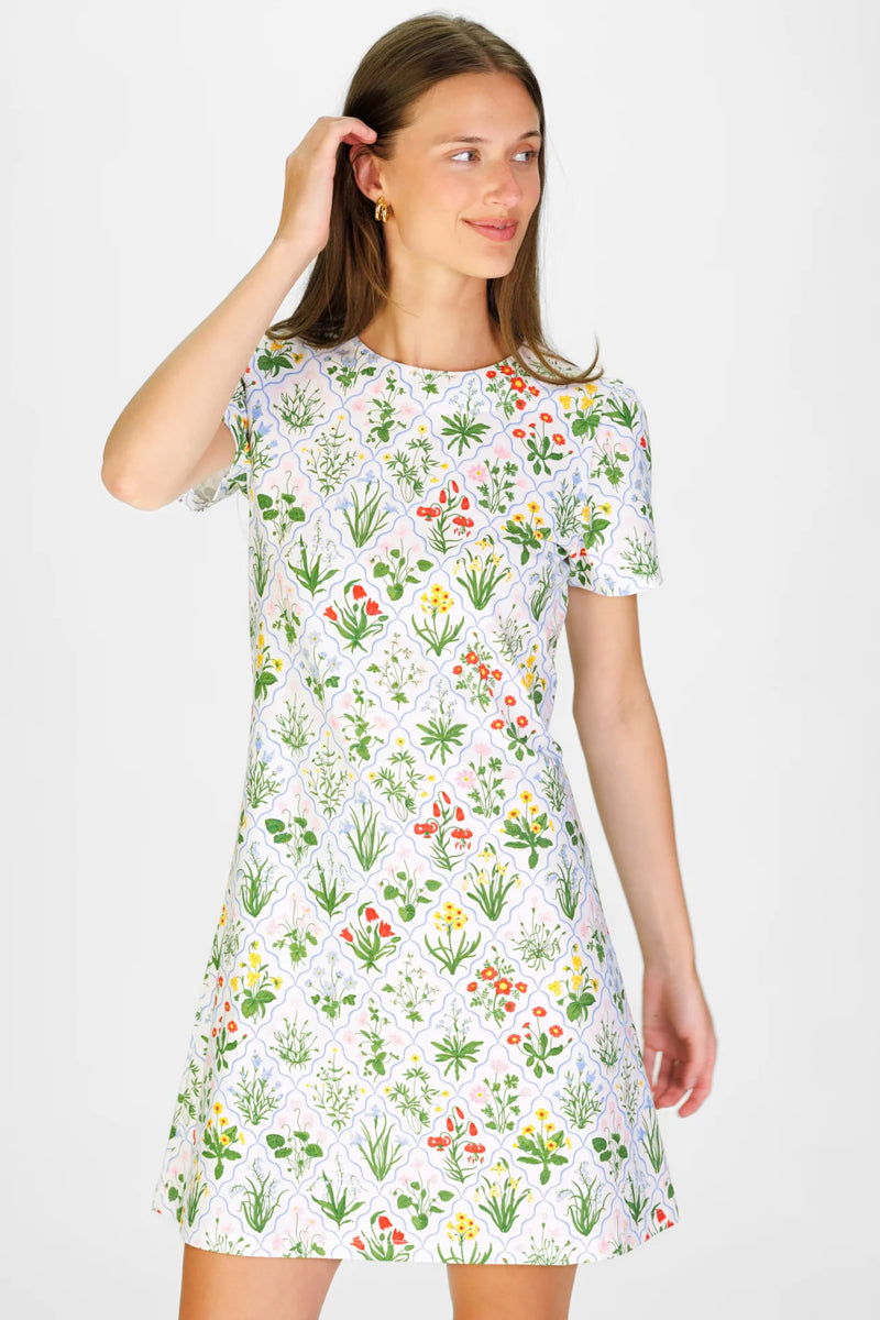 Garden Lattice T-Shirt Dress