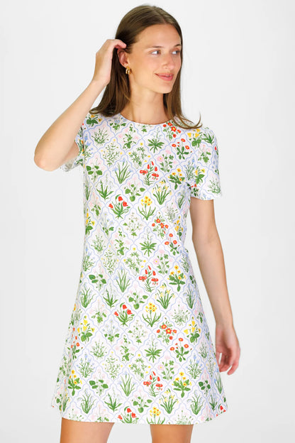 Garden Lattice T-Shirt Dress