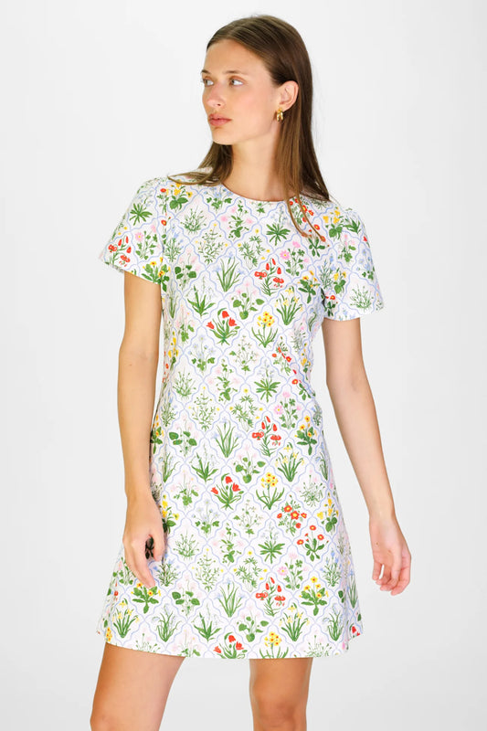 Garden Lattice T-Shirt Dress