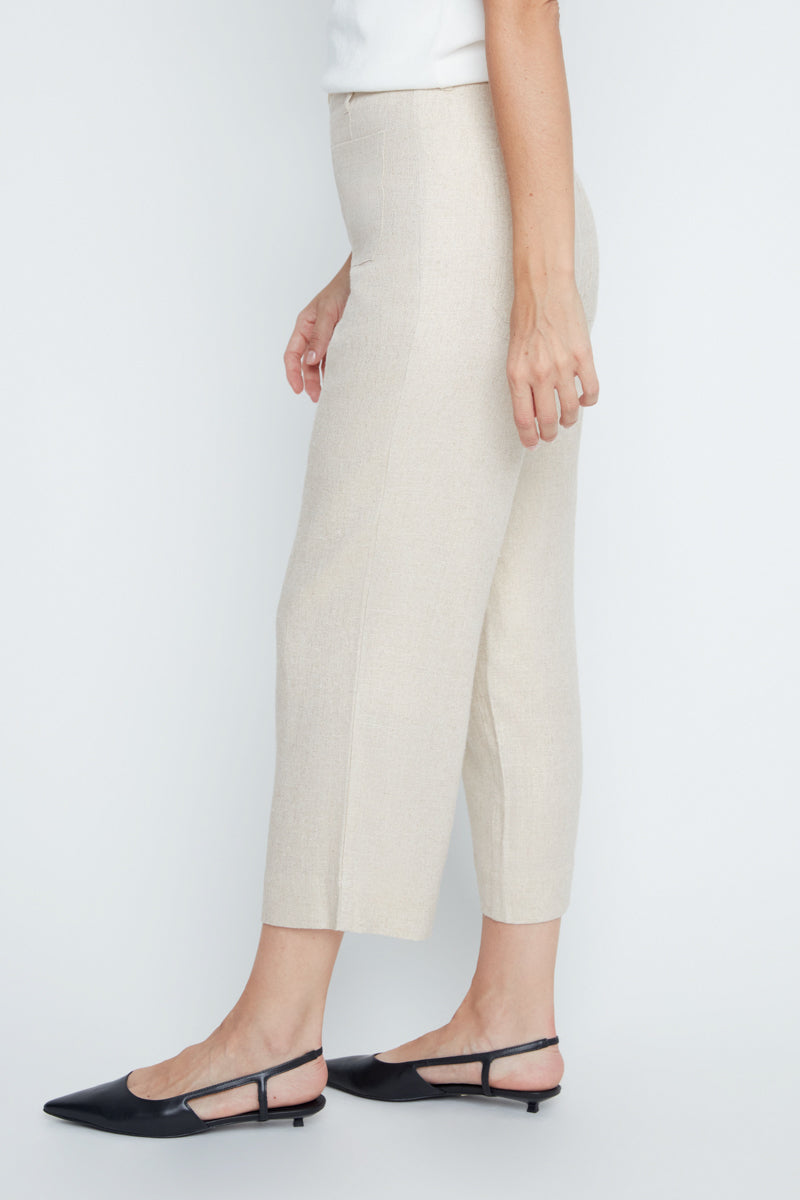 Gold Foil Linen Pants