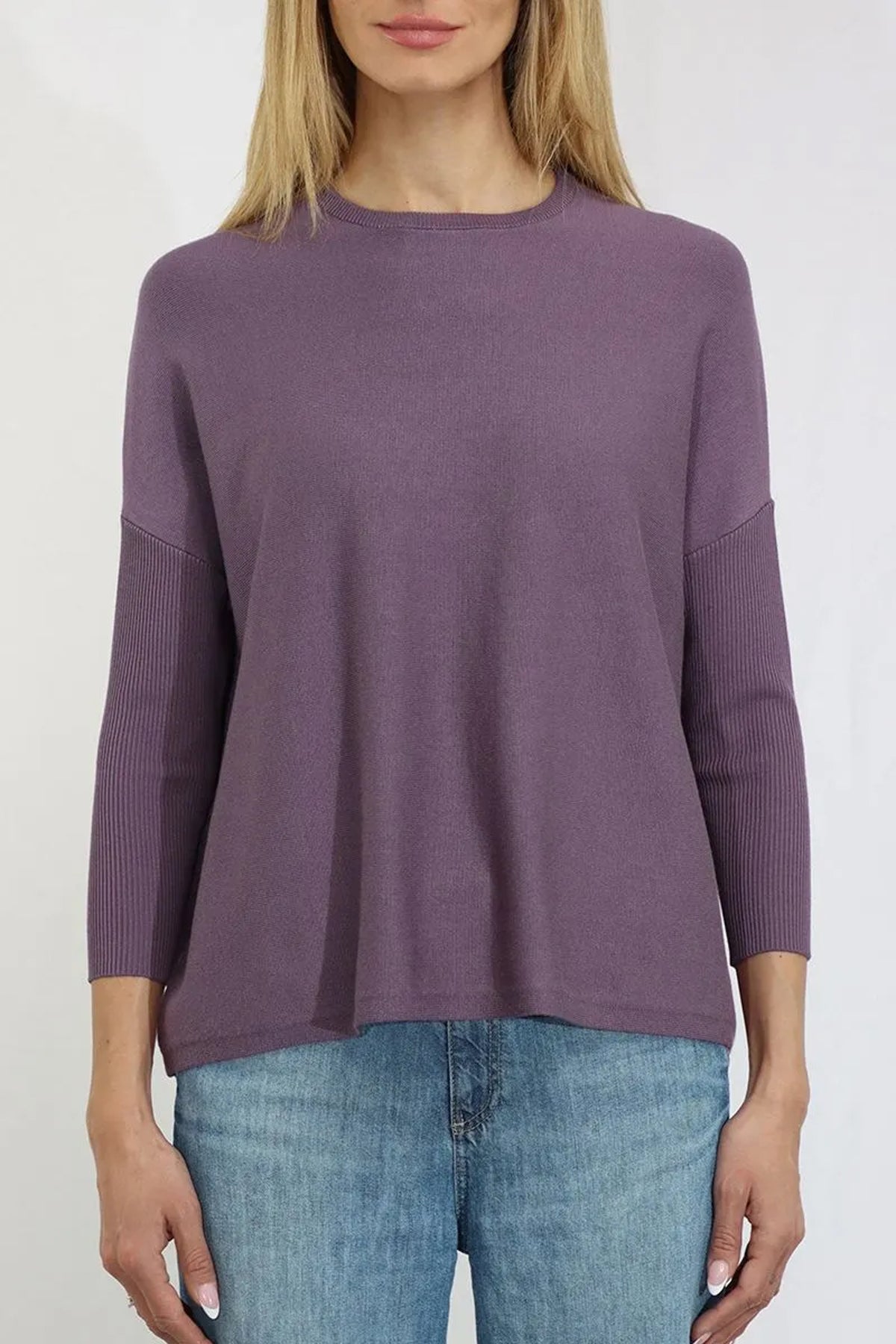 Lavender Oversized Crewneck Pullover