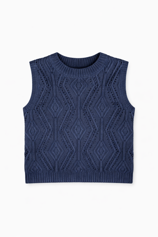 Midnight Metallic Sweater Tank