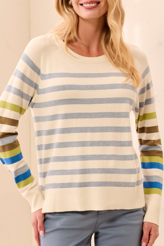 Moonstone Striped Sweater