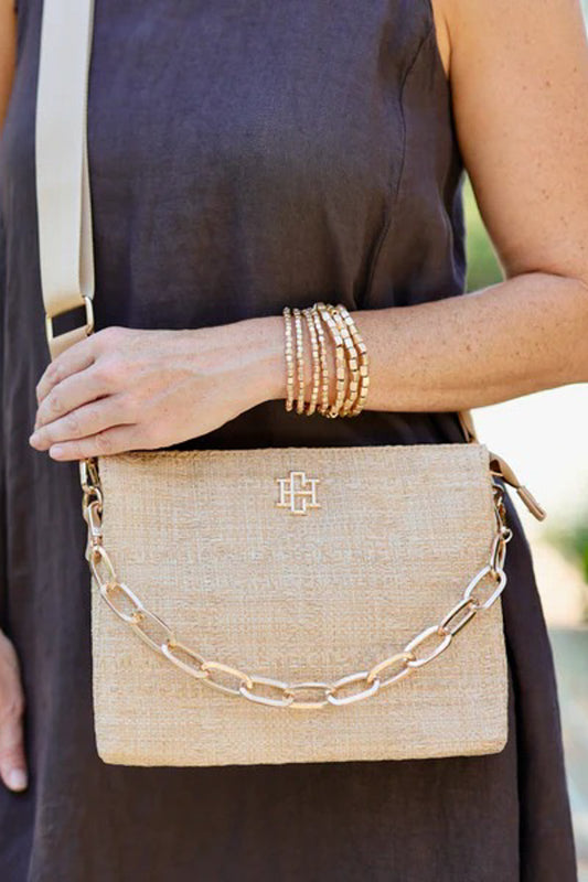 Natural Lattice Ariana Crossbody Bag
