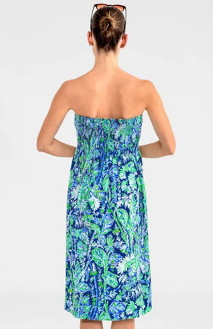 Navy Palms Convertible Dress/Skirt
