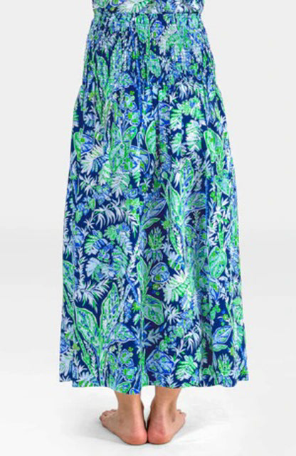 Navy Palms Convertible Dress/Skirt
