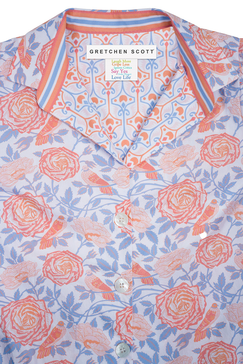 Floral patterned collared dress 