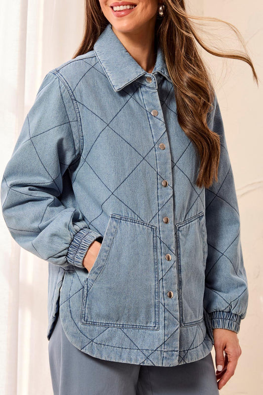 Quilted Soft Denim Jacket