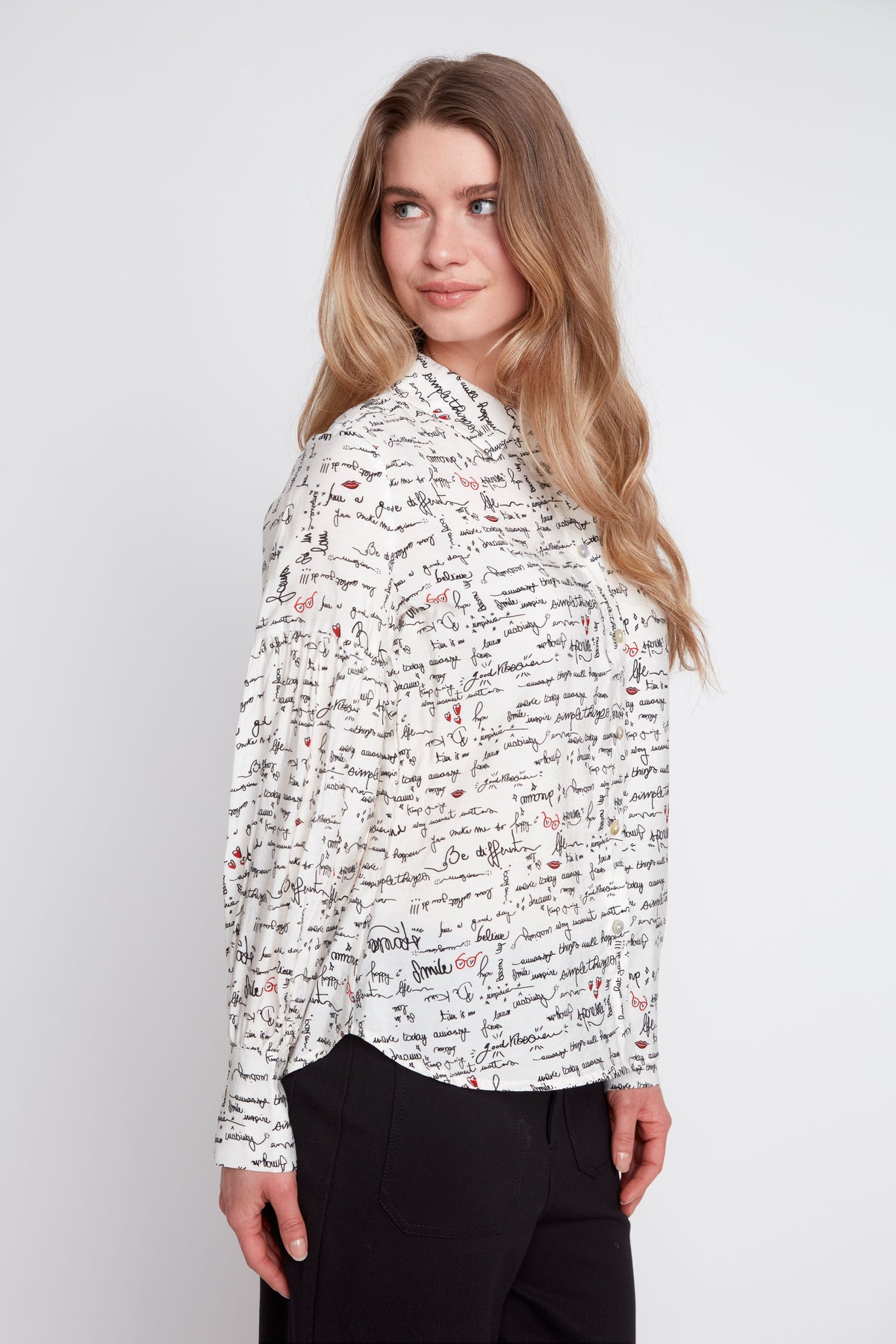 Words Collared Shirt