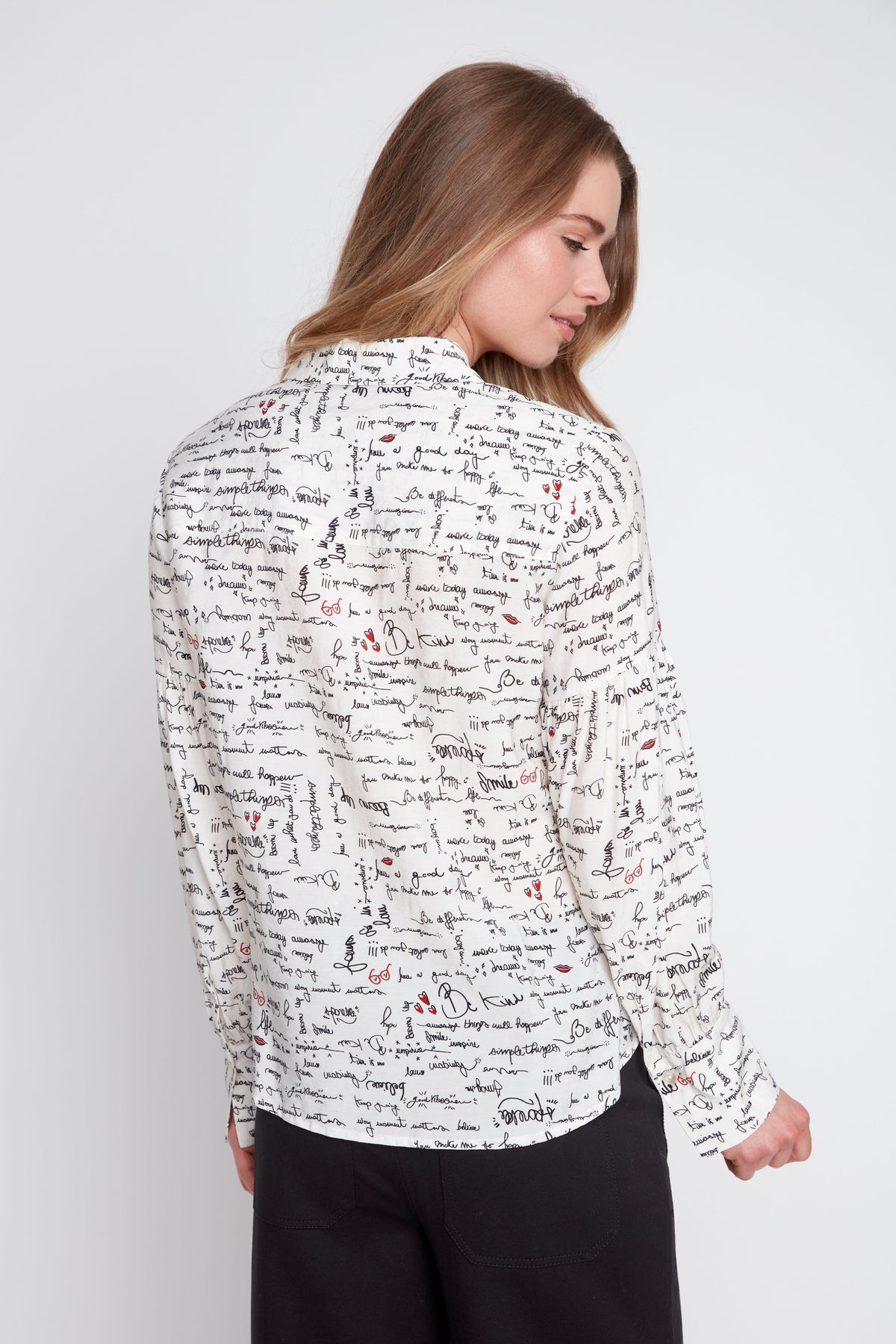 Words Collared Shirt