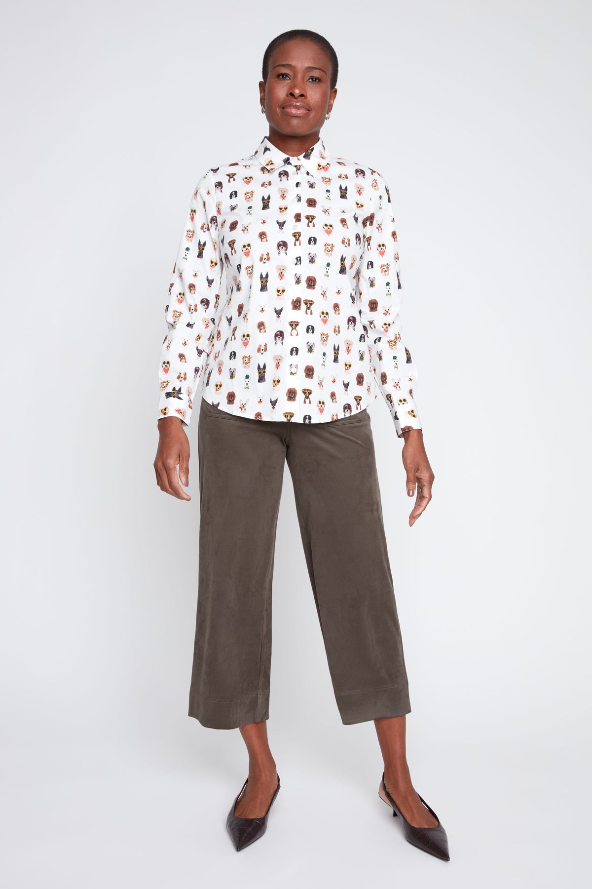 Dogs Collared Shirt