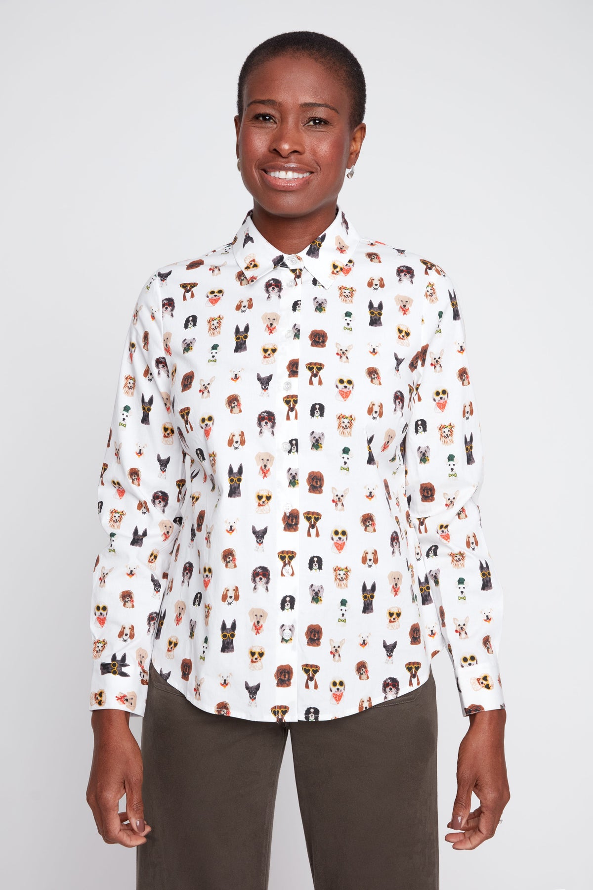 Dogs Collared Shirt