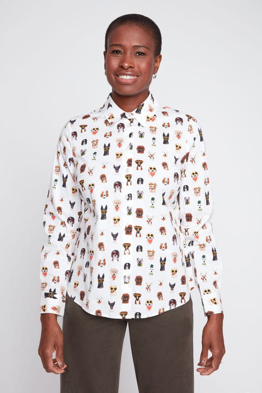 Dogs Collared Shirt