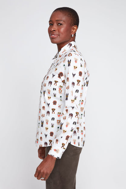 Dogs Collared Shirt