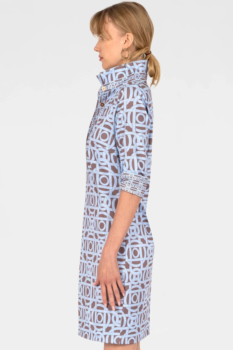 Brown Ring Toss Everywhere Dress
